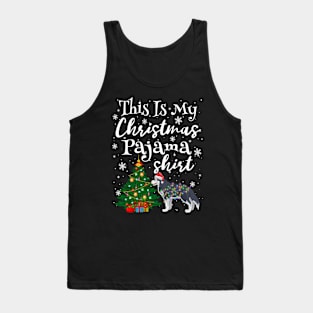 This is my Christmas Pajama Shirt Siberian Husky Lover Dog Tank Top